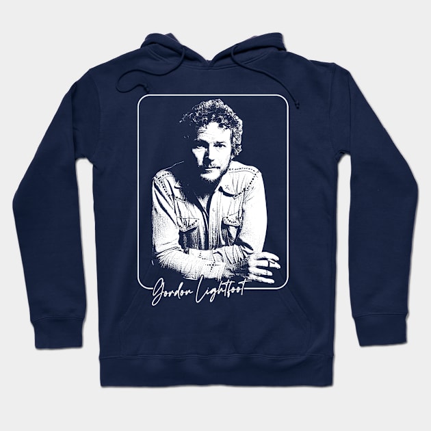 Gordon Lightfoot / Retro Style Fan Design Hoodie by DankFutura